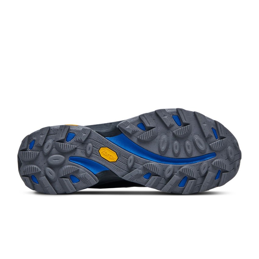 Chaussures Randonnée Merrell Moab Speed Grise/Bleu Homme | E.S.PHTQ